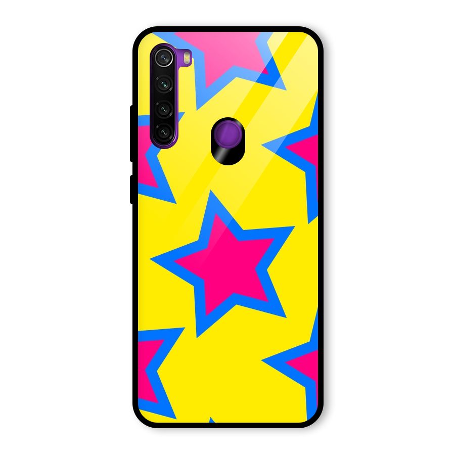 Star Pattern Glass Back Case for Redmi Note 8