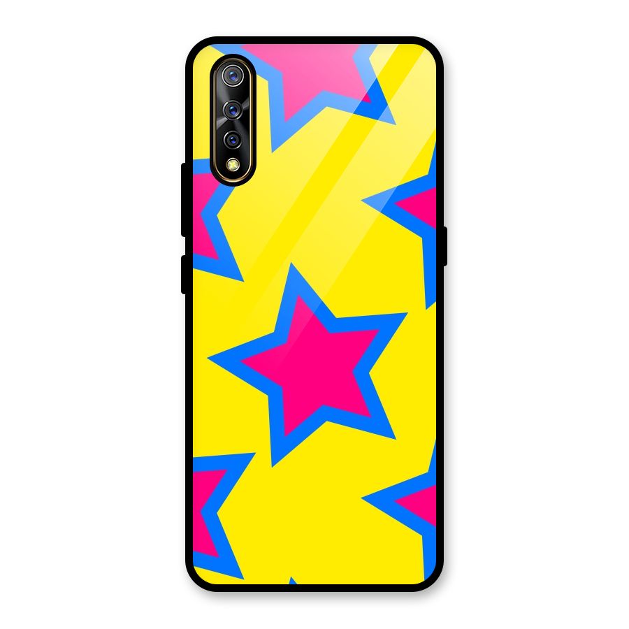Star Pattern Glass Back Case for Vivo S1