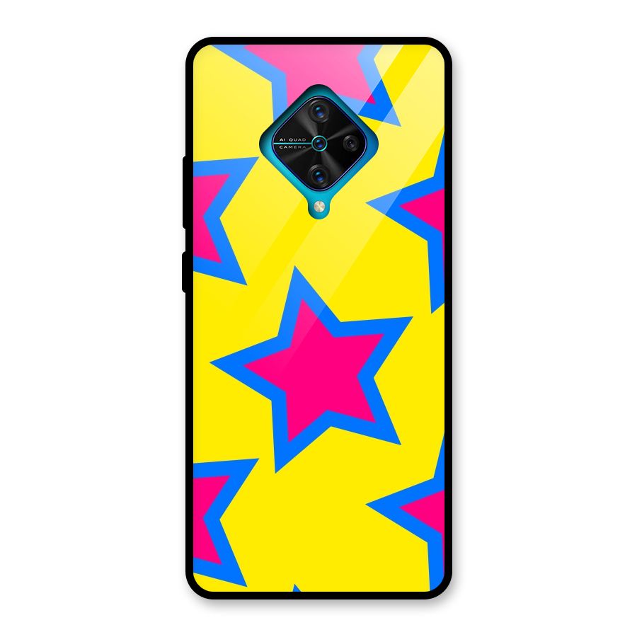 Star Pattern Glass Back Case for Vivo S1 Pro