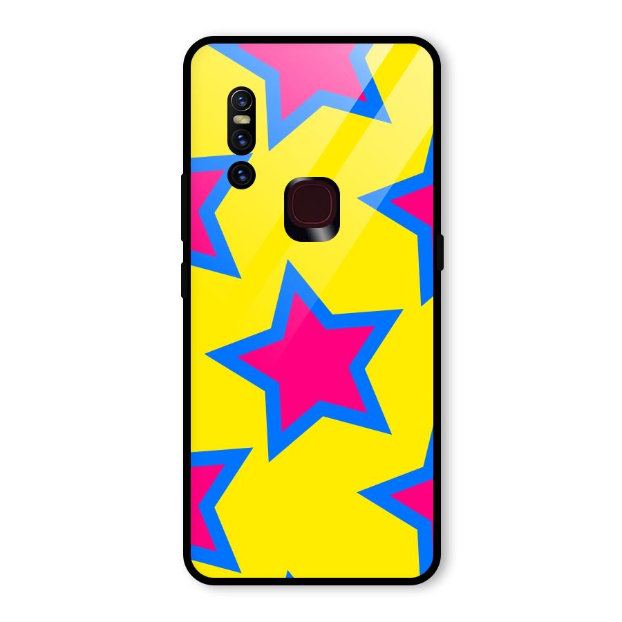 Star Pattern Glass Back Case for Vivo V15