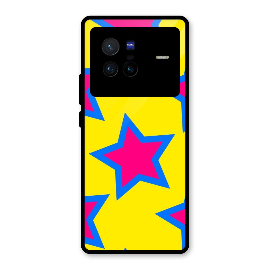 Star Pattern Glass Back Case for Vivo X80