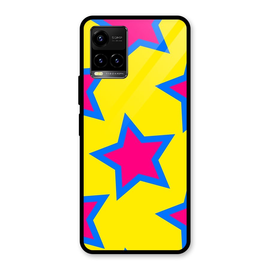 Star Pattern Glass Back Case for Vivo Y21T