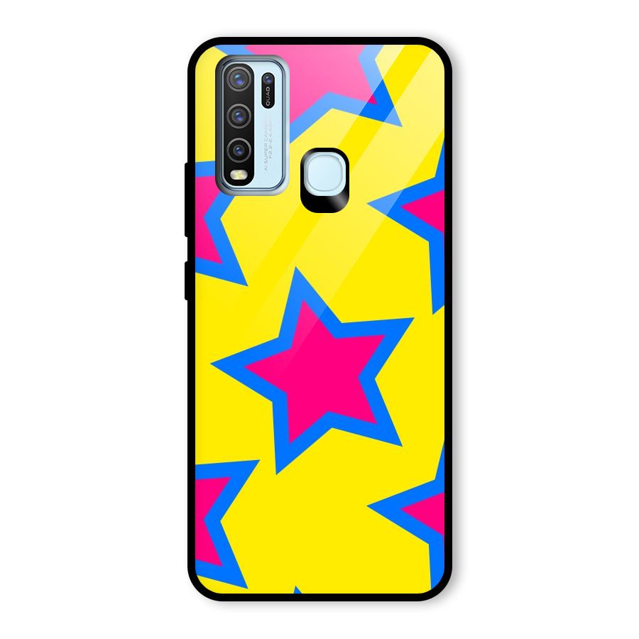Star Pattern Glass Back Case for Vivo Y50
