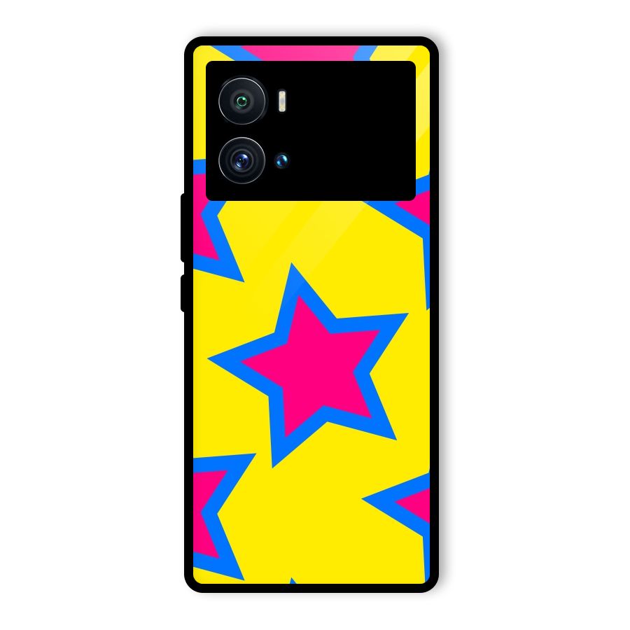 Star Pattern Glass Back Case for Vivo iQOO 9 Pro