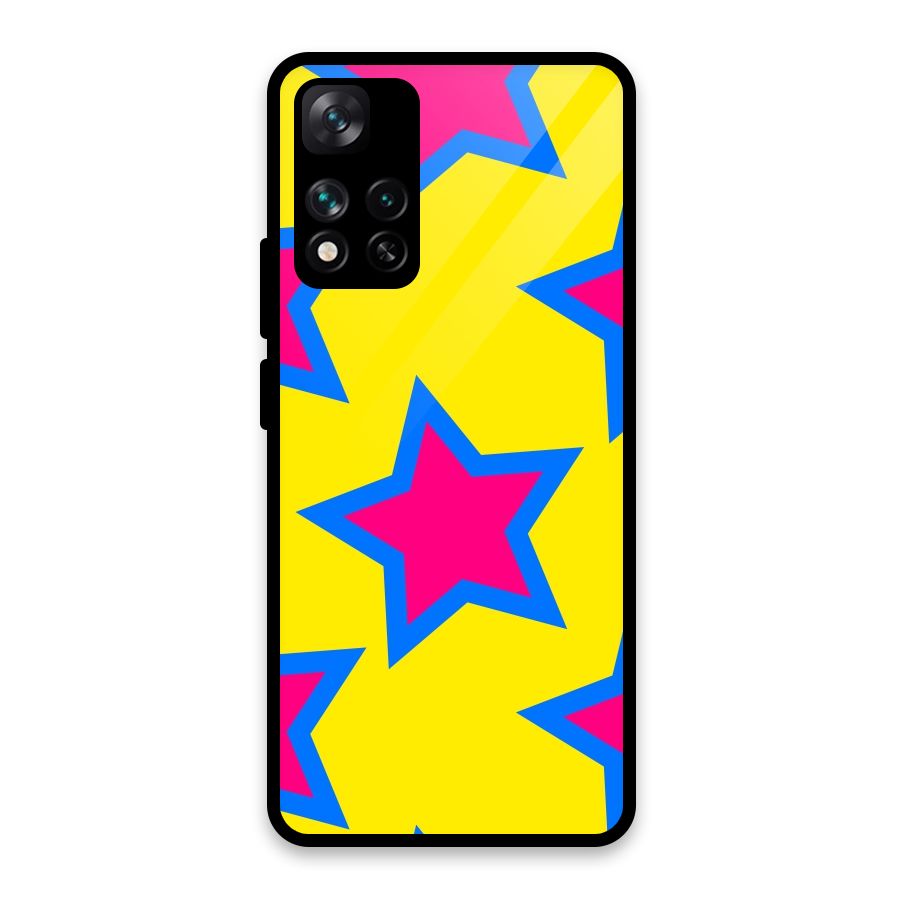 Star Pattern Glass Back Case for Xiaomi 11i HyperCharge 5G