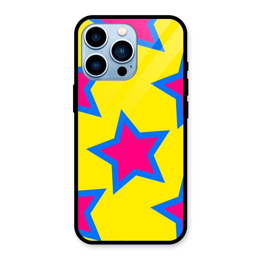 Star Pattern Glass Back Case for iPhone 13 Pro