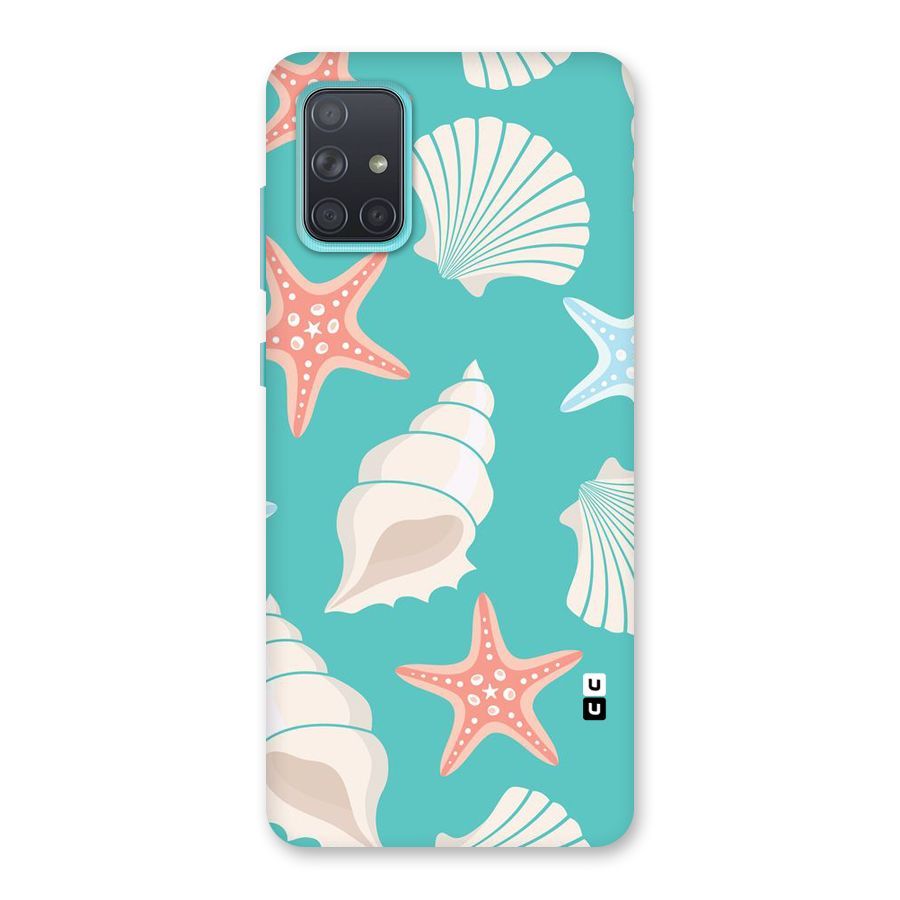 Starfish Sea Shell Back Case for Galaxy A71