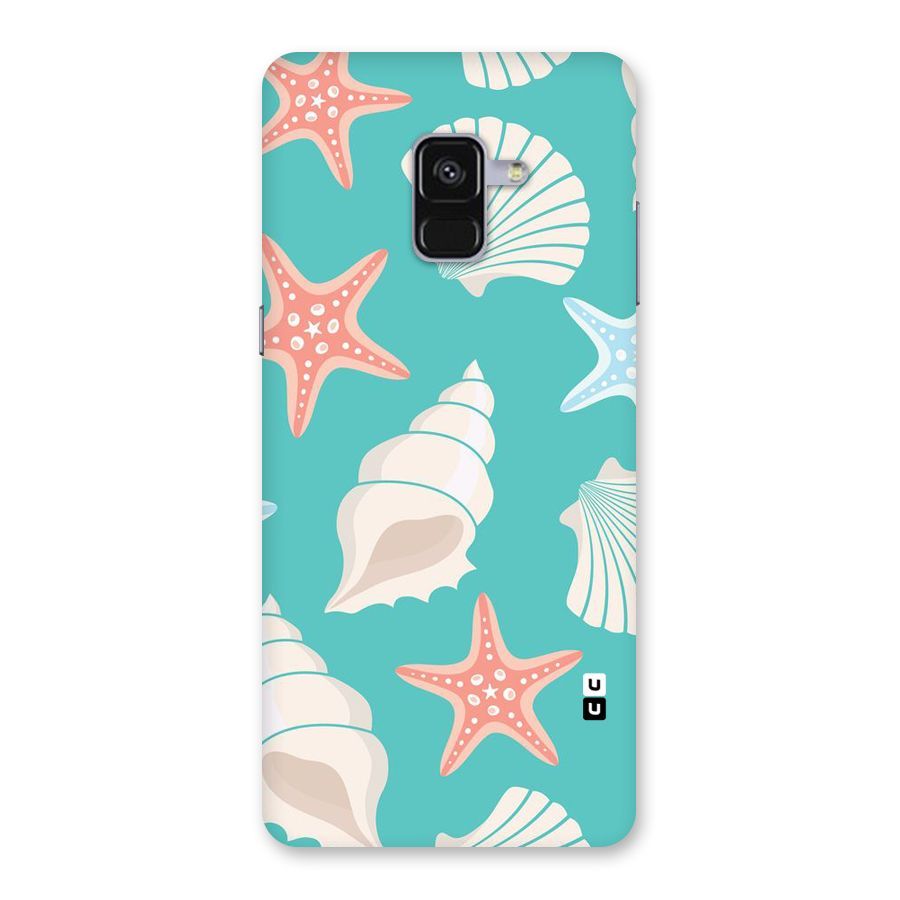 Starfish Sea Shell Back Case for Galaxy A8 Plus