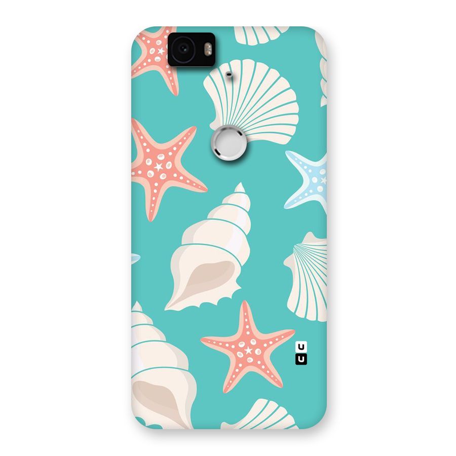 Starfish Sea Shell Back Case for Google Nexus-6P