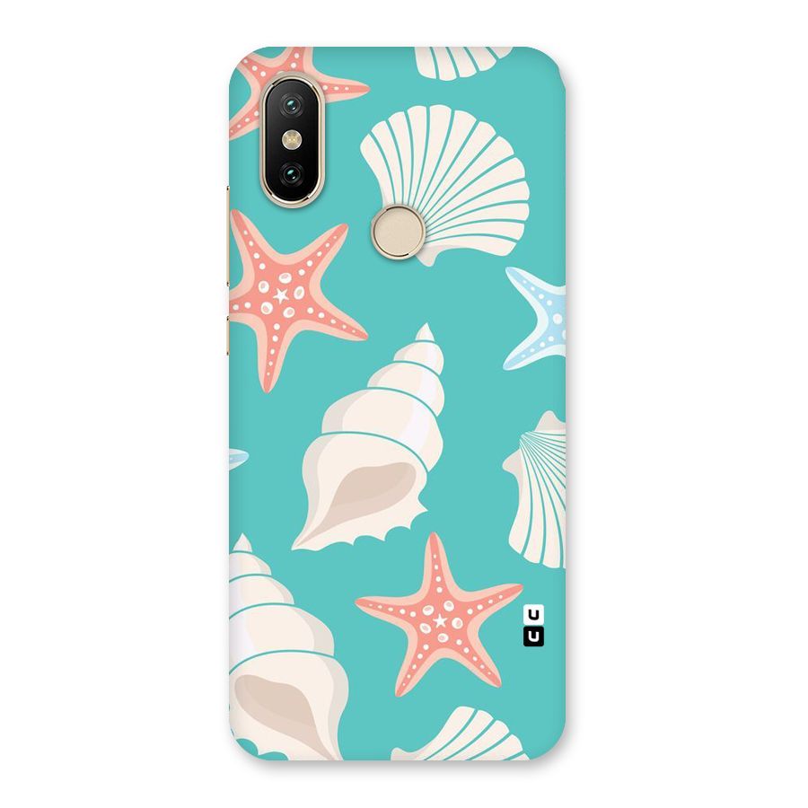 Starfish Sea Shell Back Case for Mi A2