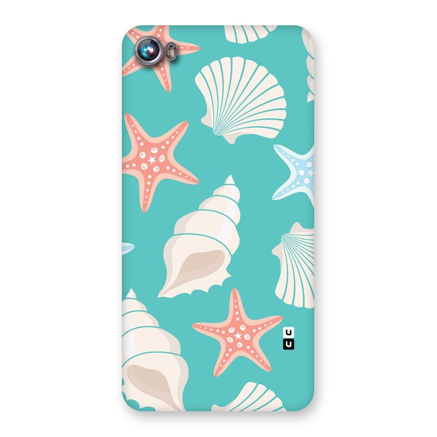 Starfish Sea Shell Back Case for Micromax Canvas Fire 4 A107
