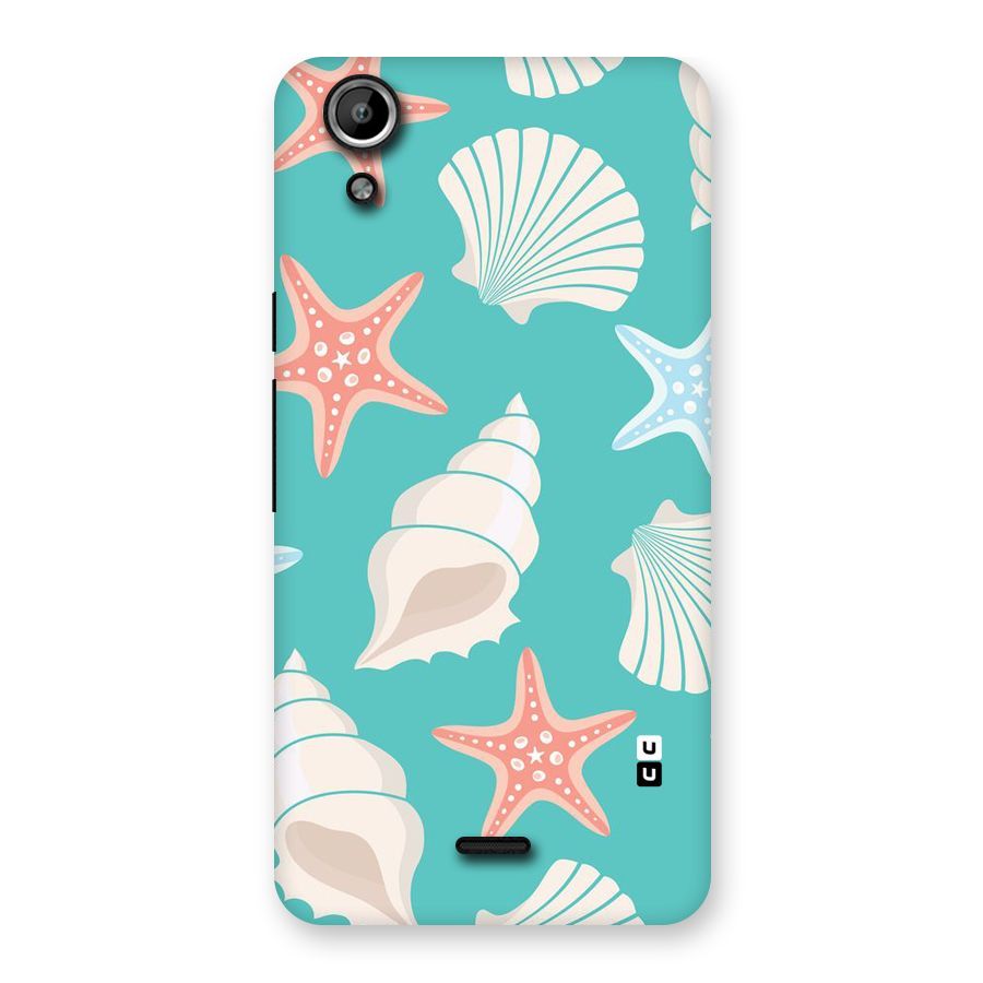 Starfish Sea Shell Back Case for Micromax Canvas Selfie Lens Q345