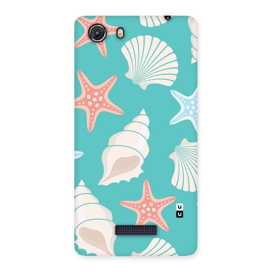 Starfish Sea Shell Back Case for Micromax Unite 3