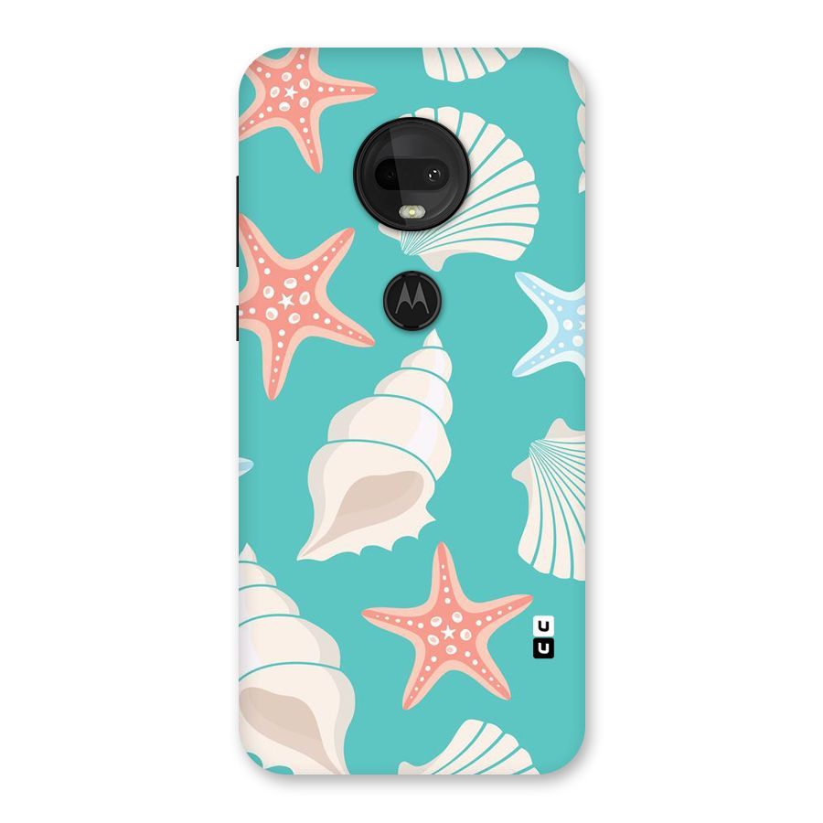 Starfish Sea Shell Back Case for Moto G7