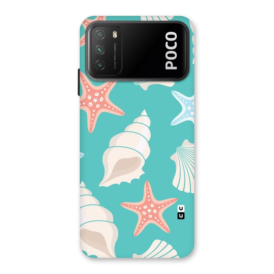 Starfish Sea Shell Back Case for Poco M3