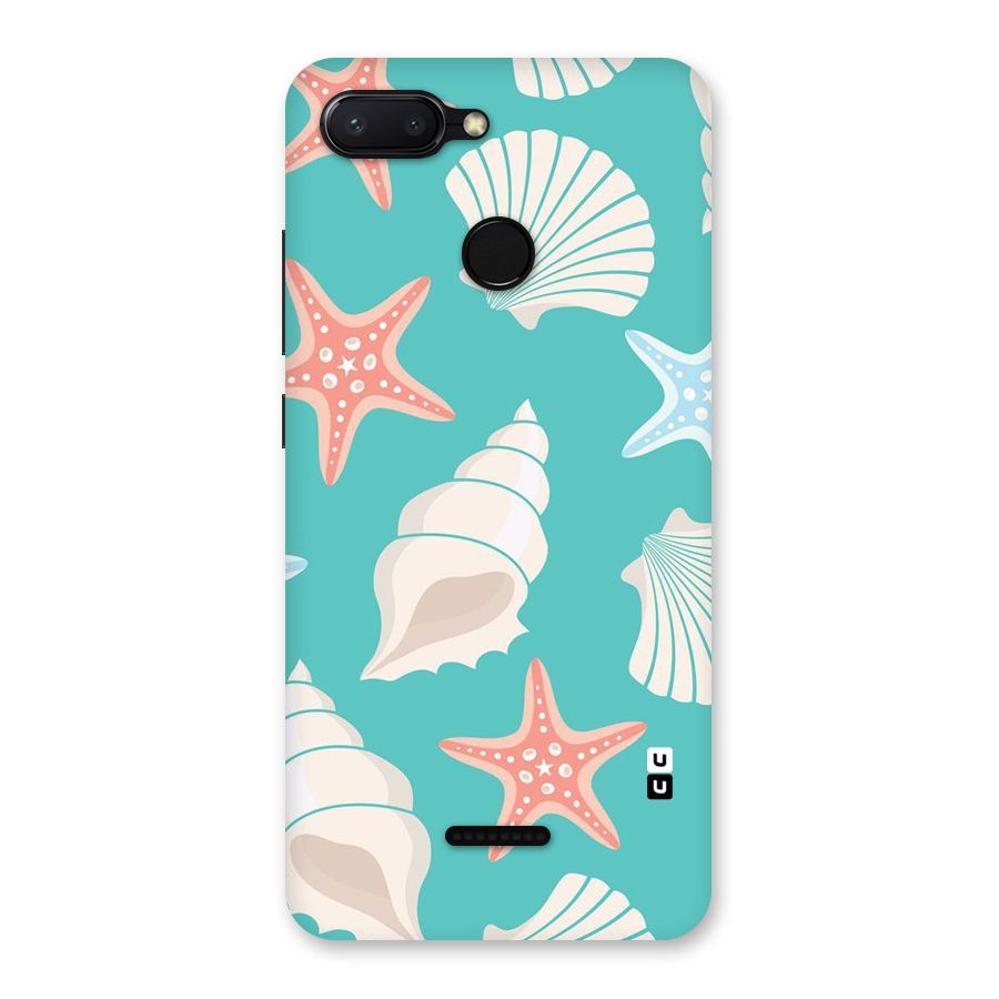 Starfish Sea Shell Back Case for Redmi 6
