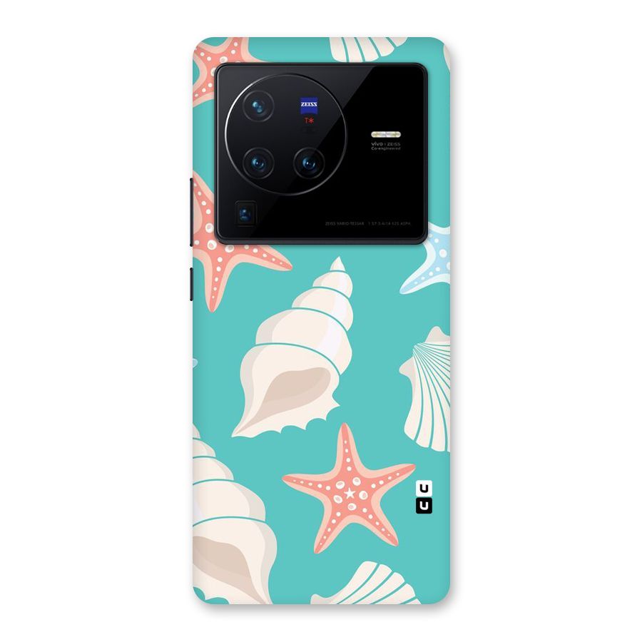 Starfish Sea Shell Back Case for Vivo X80 Pro
