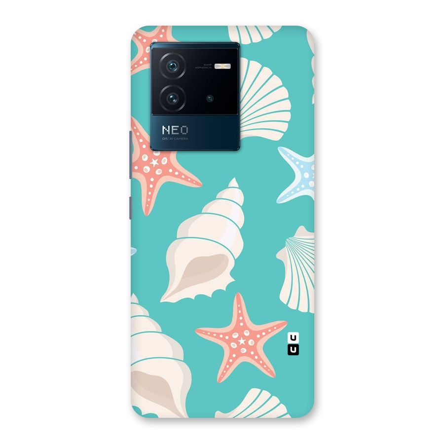 Starfish Sea Shell Back Case for Vivo iQOO Neo 6 5G