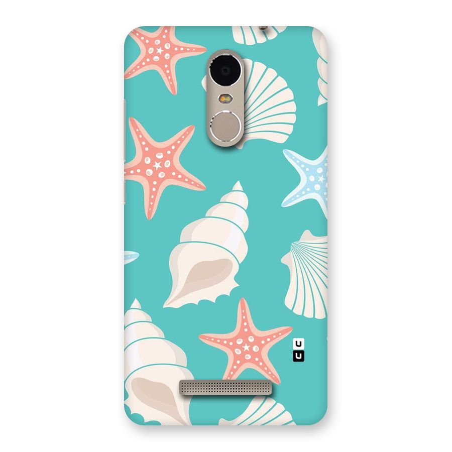 Starfish Sea Shell Back Case for Xiaomi Redmi Note 3