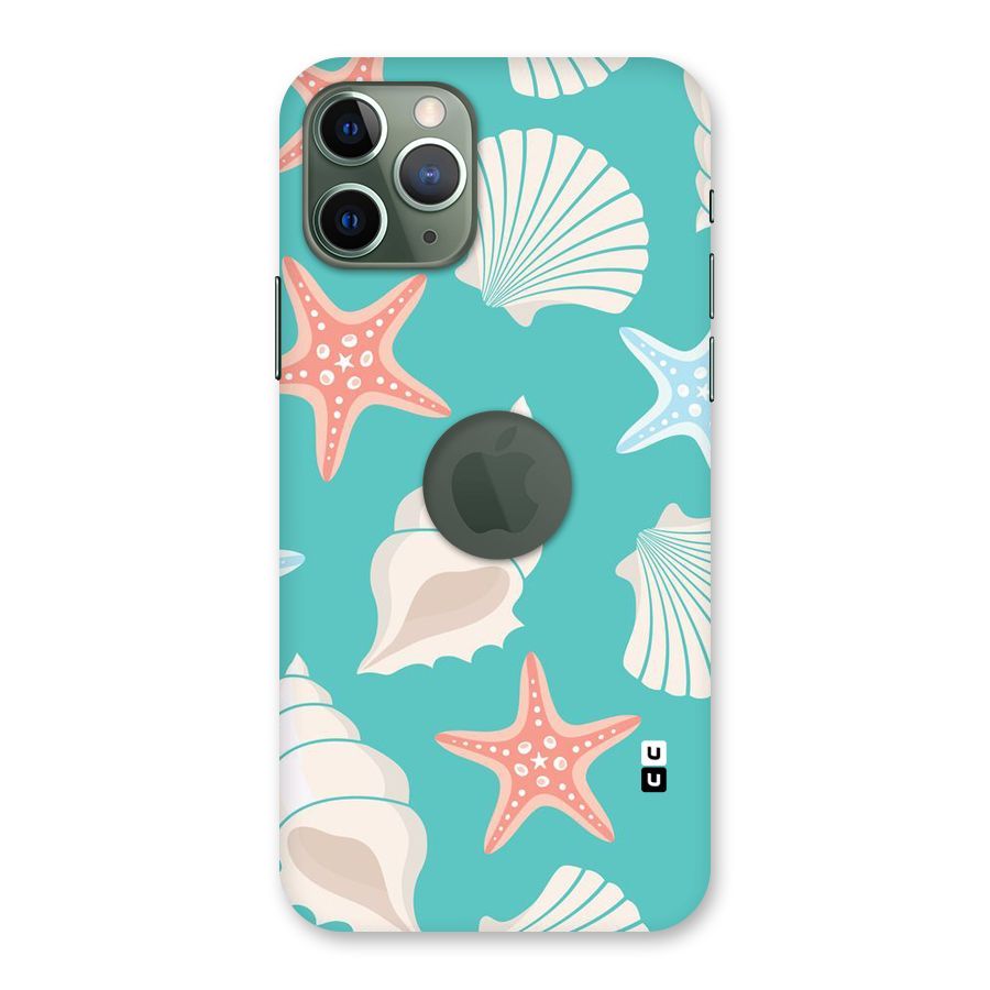 Starfish Sea Shell Back Case for iPhone 11 Pro Logo  Cut