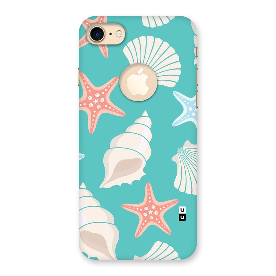 Starfish Sea Shell Back Case for iPhone 7 Logo Cut