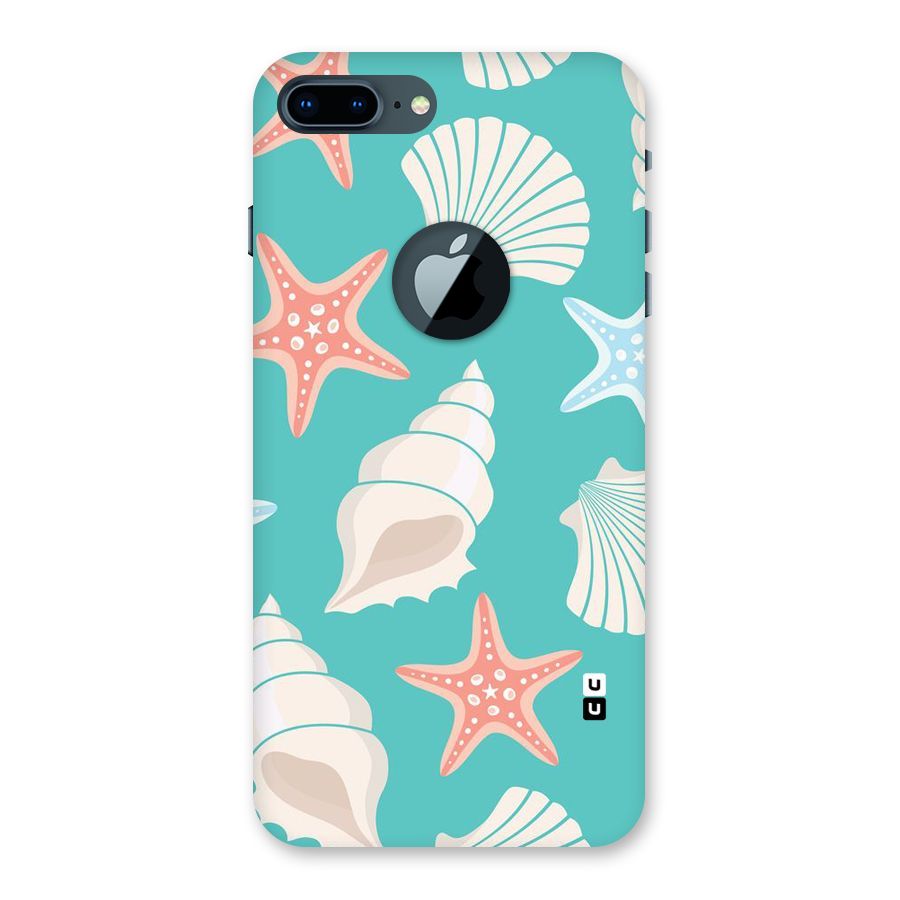 Starfish Sea Shell Back Case for iPhone 7 Plus Logo Cut