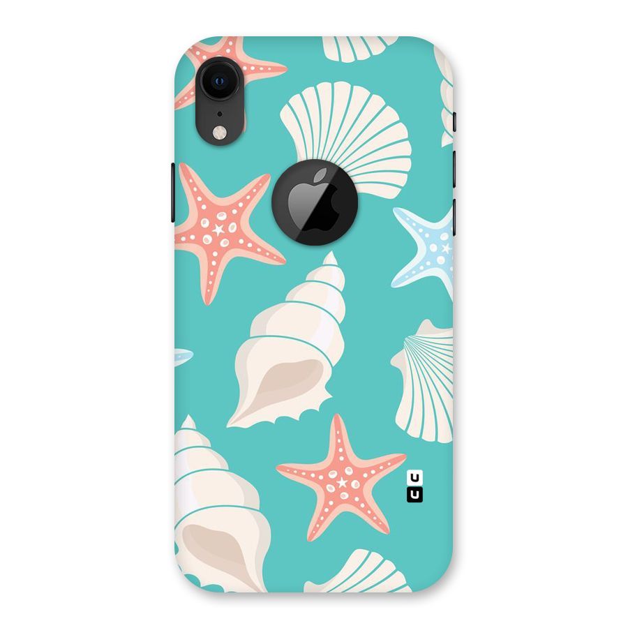 Starfish Sea Shell Back Case for iPhone XR Logo Cut