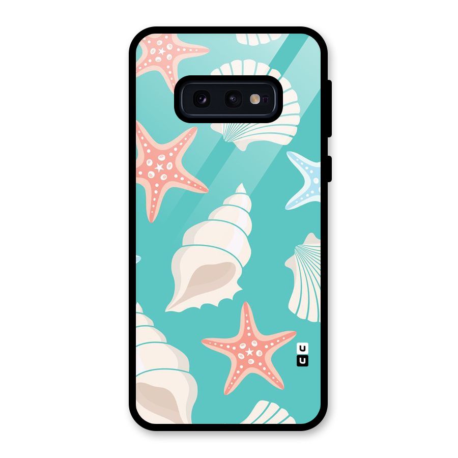 Starfish Sea Shell Glass Back Case for Galaxy S10e