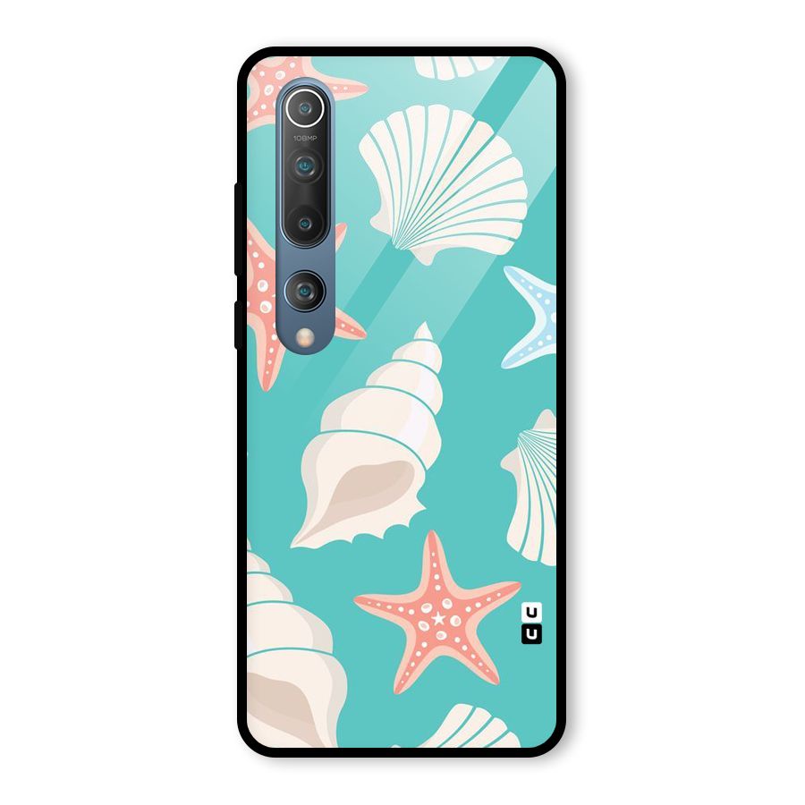 Starfish Sea Shell Glass Back Case for Mi 10