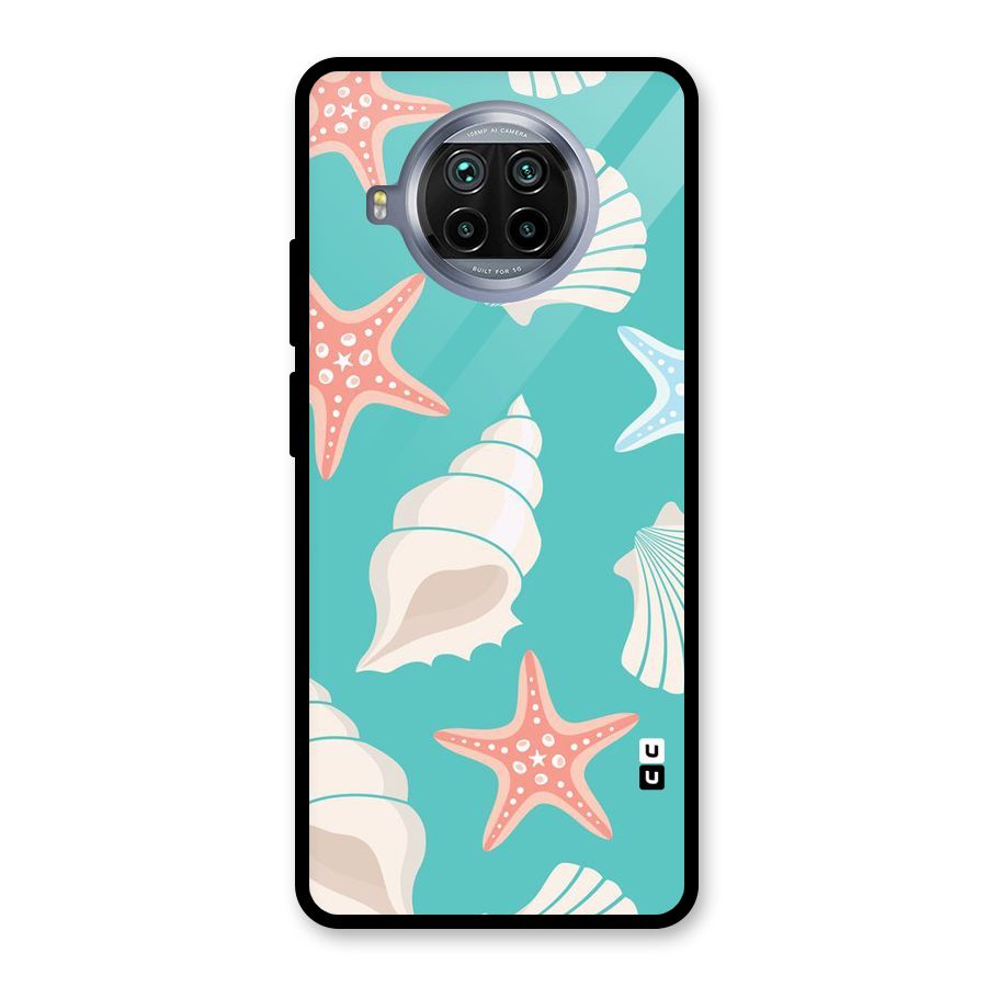 Starfish Sea Shell Glass Back Case for Mi 10i