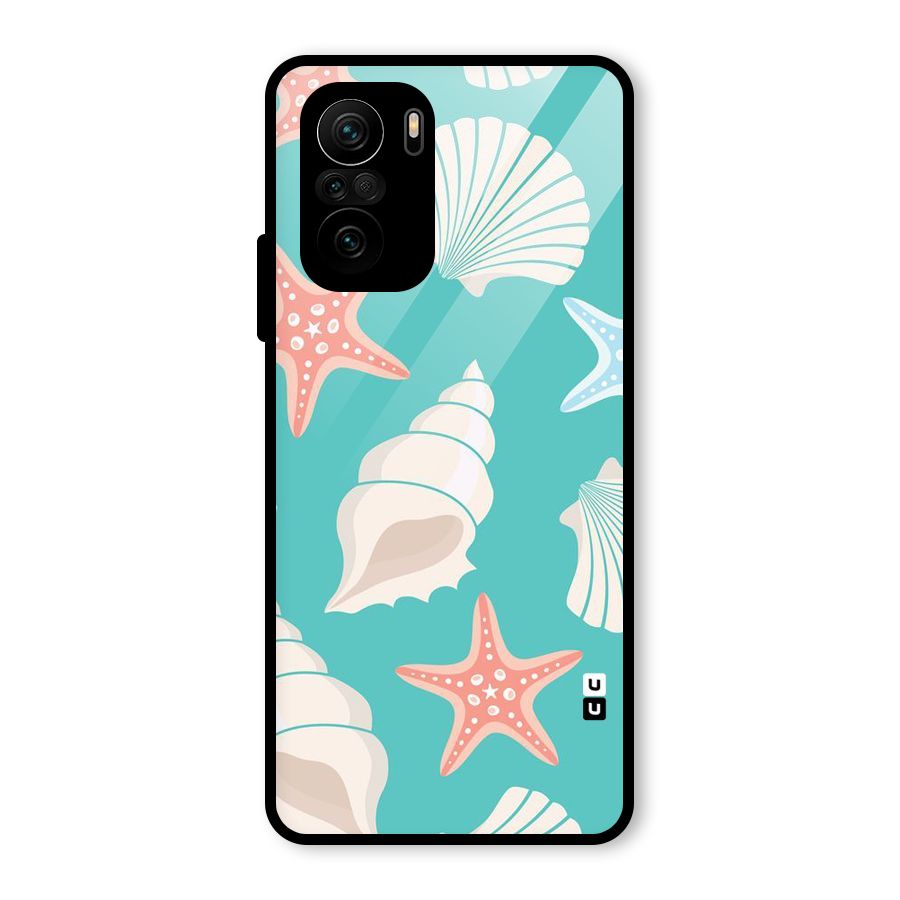 Starfish Sea Shell Glass Back Case for Mi 11X Pro