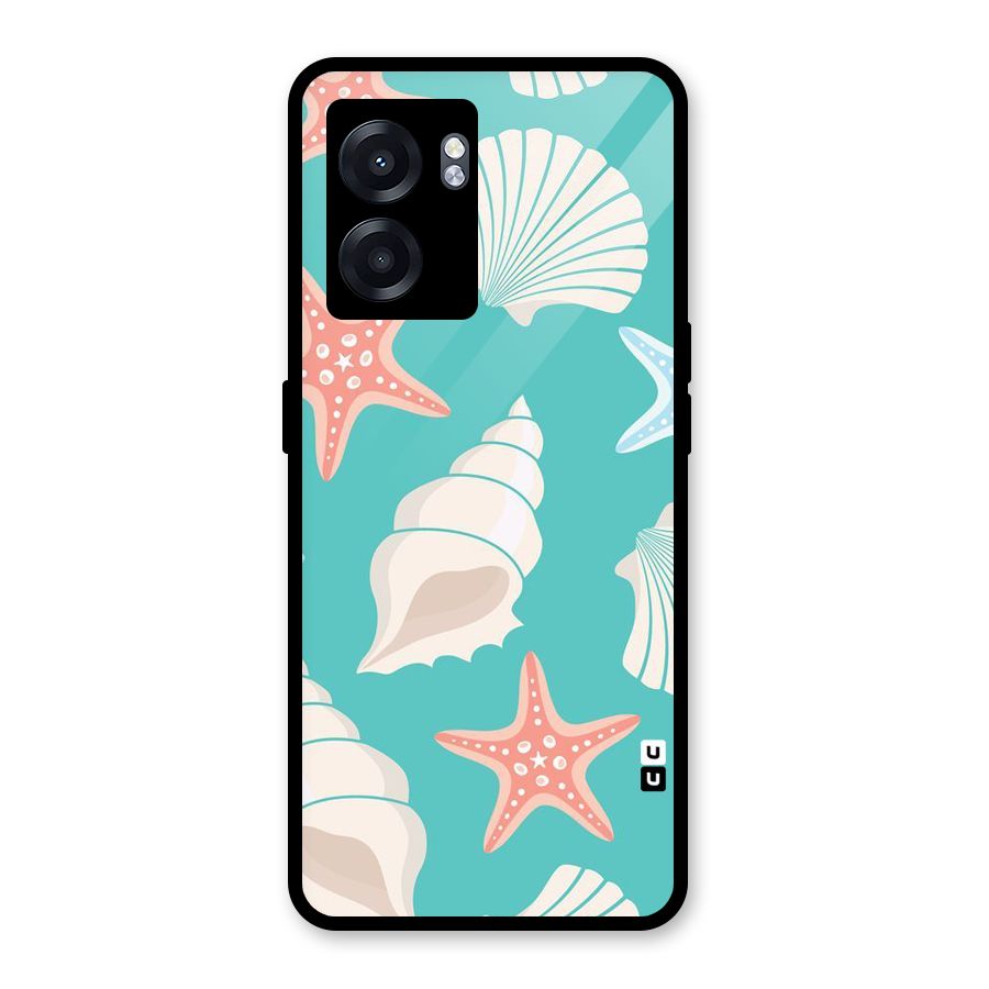 Starfish Sea Shell Glass Back Case for Oppo K10 (5G)