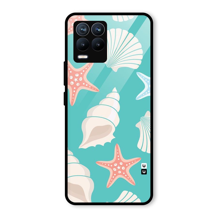 Starfish Sea Shell Glass Back Case for Realme 8 Pro