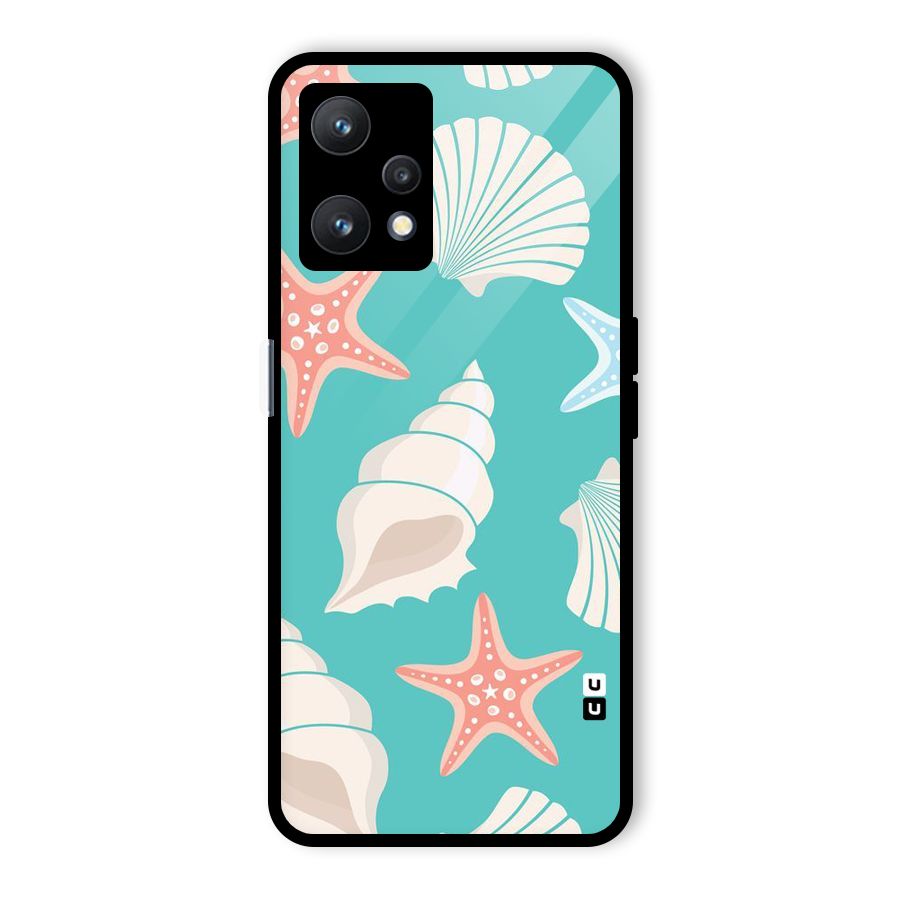 Starfish Sea Shell Glass Back Case for Realme 9 Pro 5G