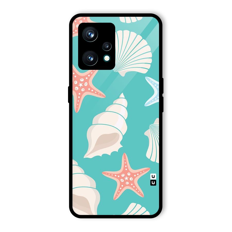 Starfish Sea Shell Glass Back Case for Realme 9 Pro Plus 5G