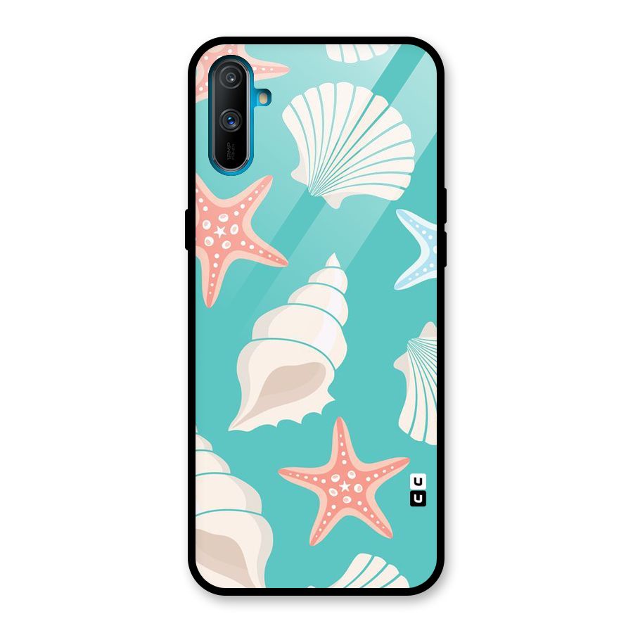 Starfish Sea Shell Glass Back Case for Realme C3