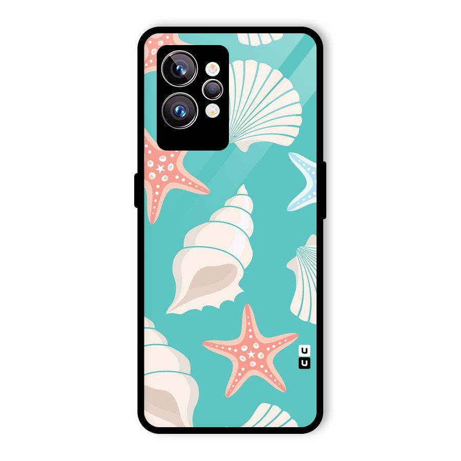 Starfish Sea Shell Glass Back Case for Realme GT2 Pro