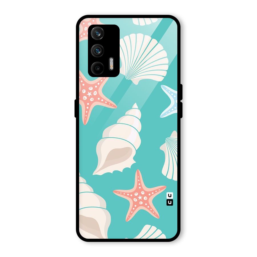 Starfish Sea Shell Glass Back Case for Realme GT 5G