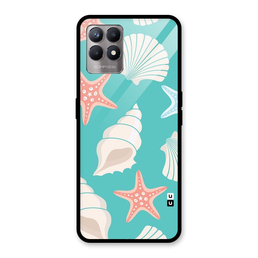 Starfish Sea Shell Glass Back Case for Realme Narzo 50