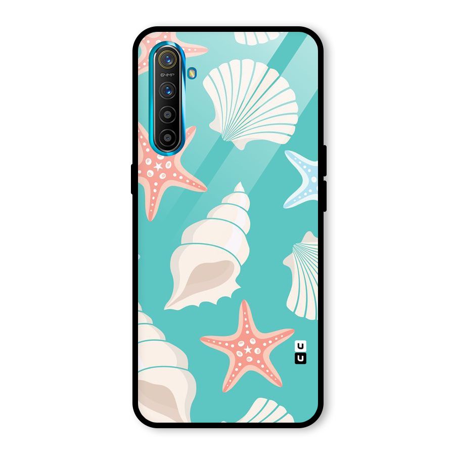 Starfish Sea Shell Glass Back Case for Realme X2