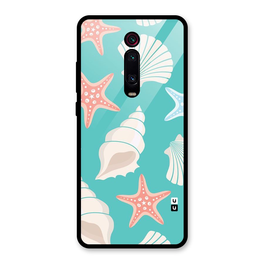 Starfish Sea Shell Glass Back Case for Redmi K20 Pro