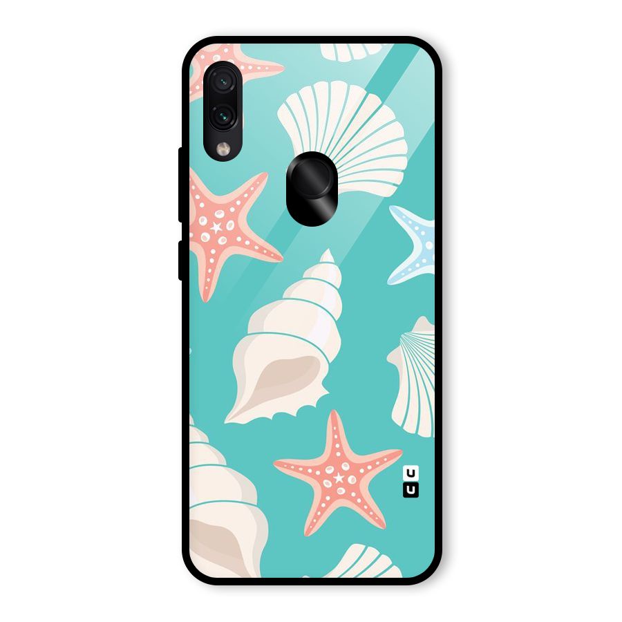 Starfish Sea Shell Glass Back Case for Redmi Note 7 Pro