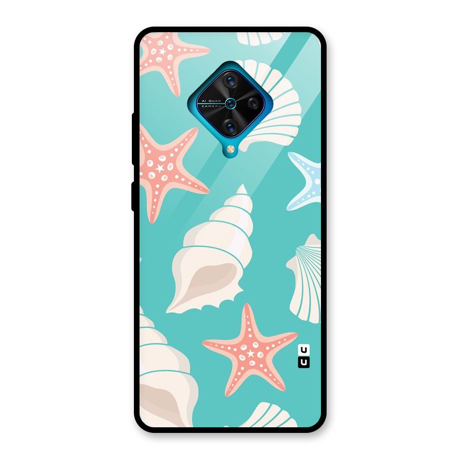 Starfish Sea Shell Glass Back Case for Vivo S1 Pro