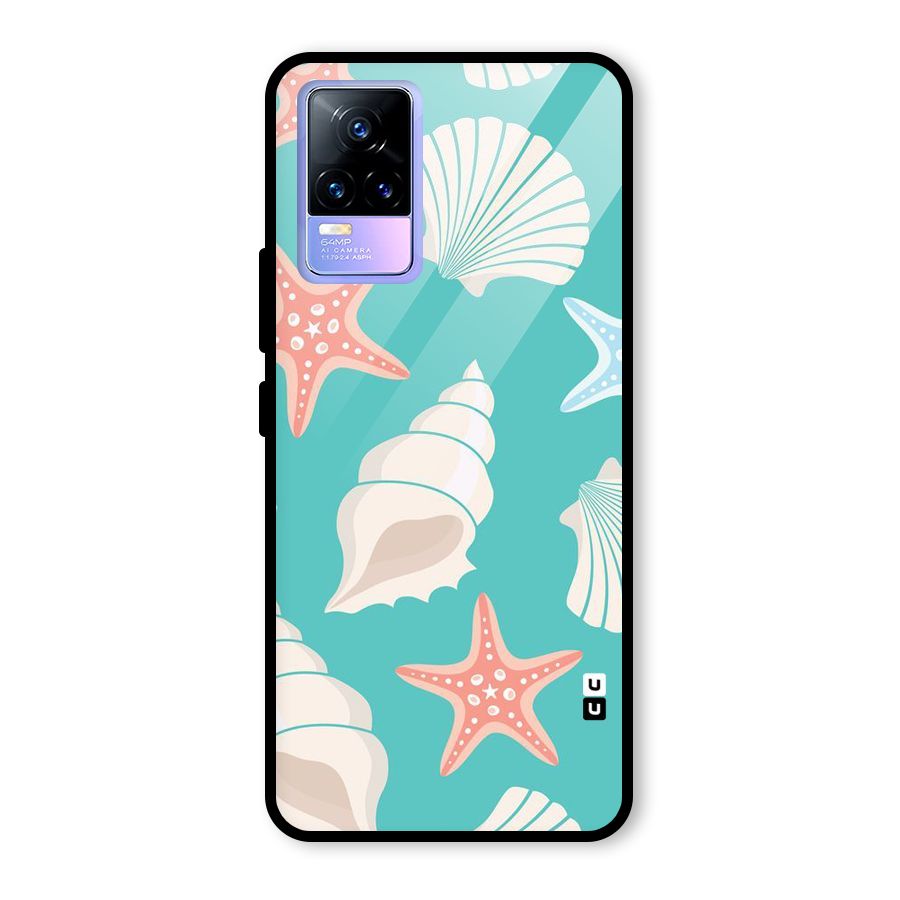Starfish Sea Shell Glass Back Case for Vivo Y73