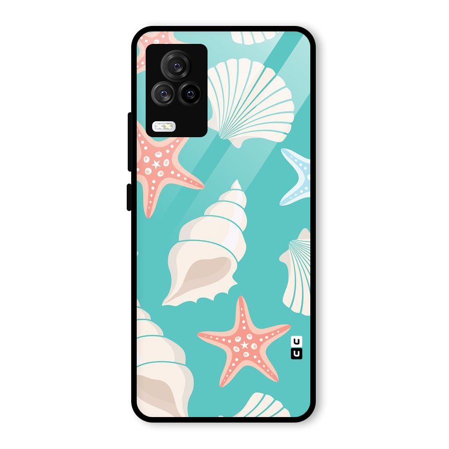 Starfish Sea Shell Glass Back Case for Vivo iQOO 7 Legend 5G