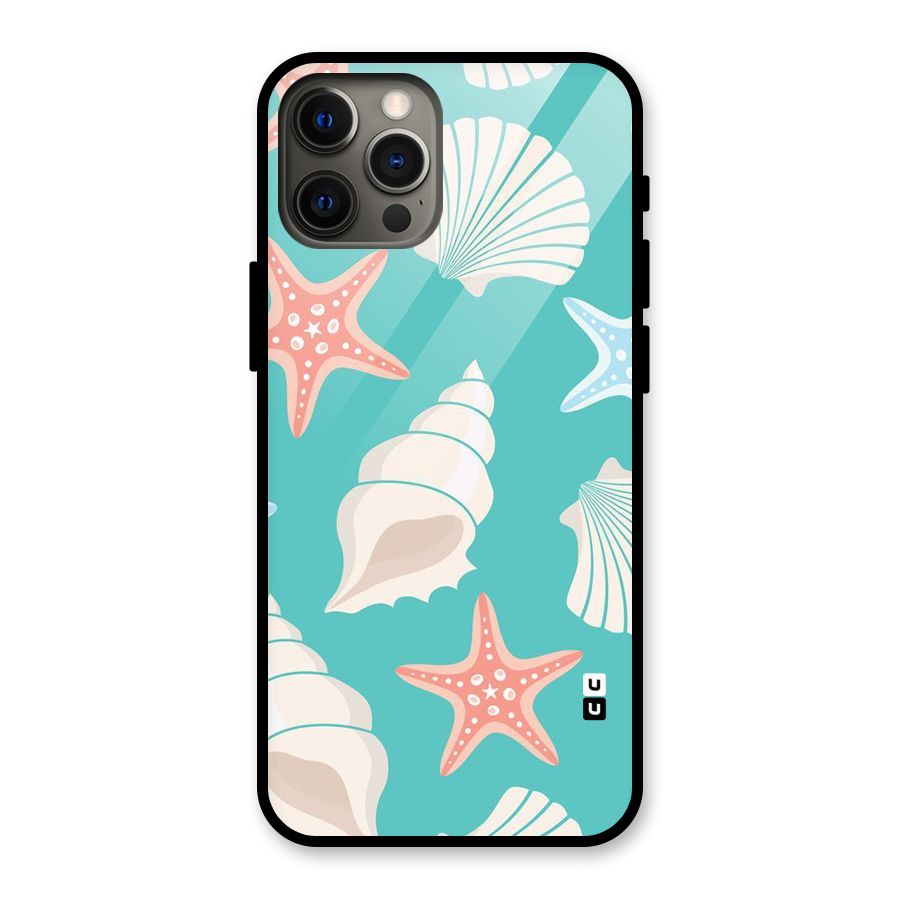 Starfish Sea Shell Glass Back Case for iPhone 12 Pro Max