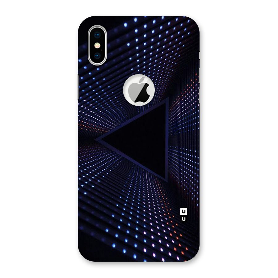 Stars Abstract Back Case for iPhone X Logo Cut