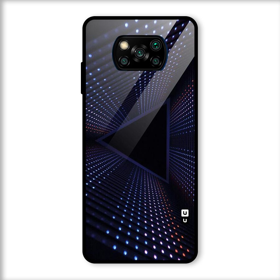 Stars Abstract Glass Back Case for Poco X3