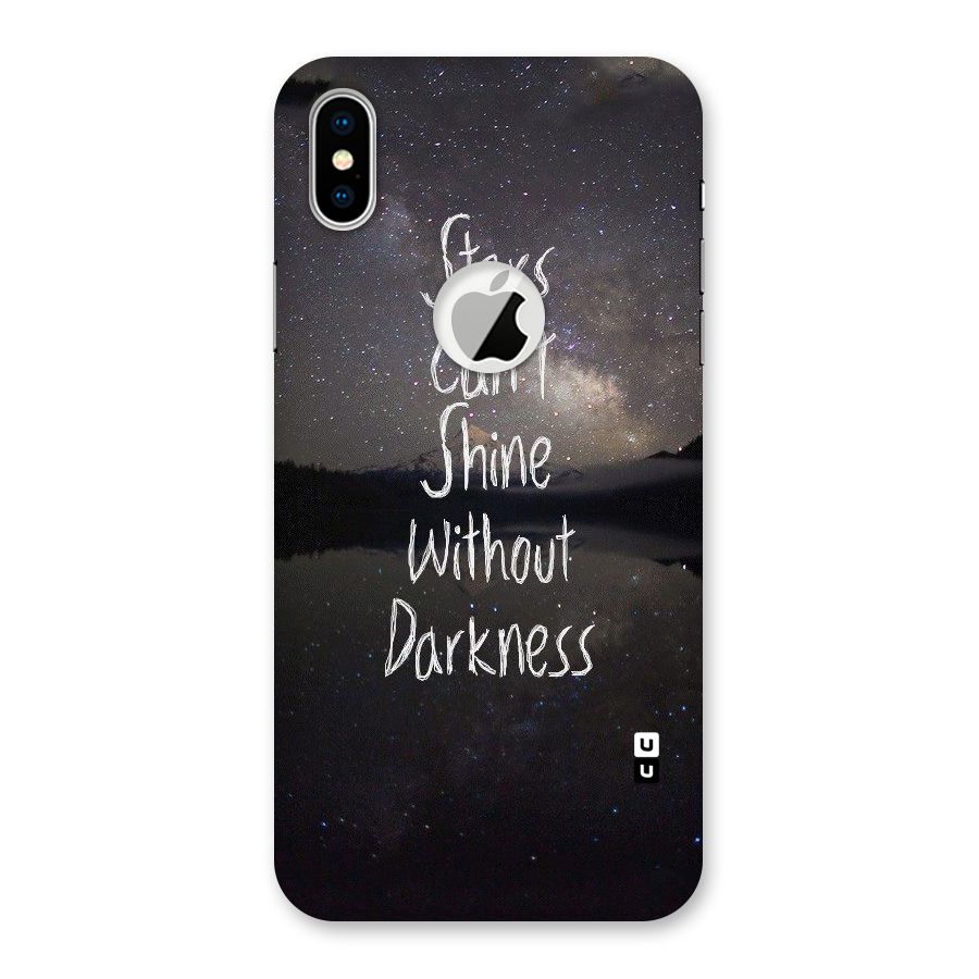 Stars Shine Back Case for iPhone X Logo Cut
