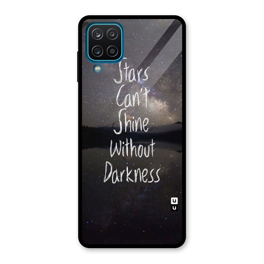 Stars Shine Glass Back Case for Galaxy A12